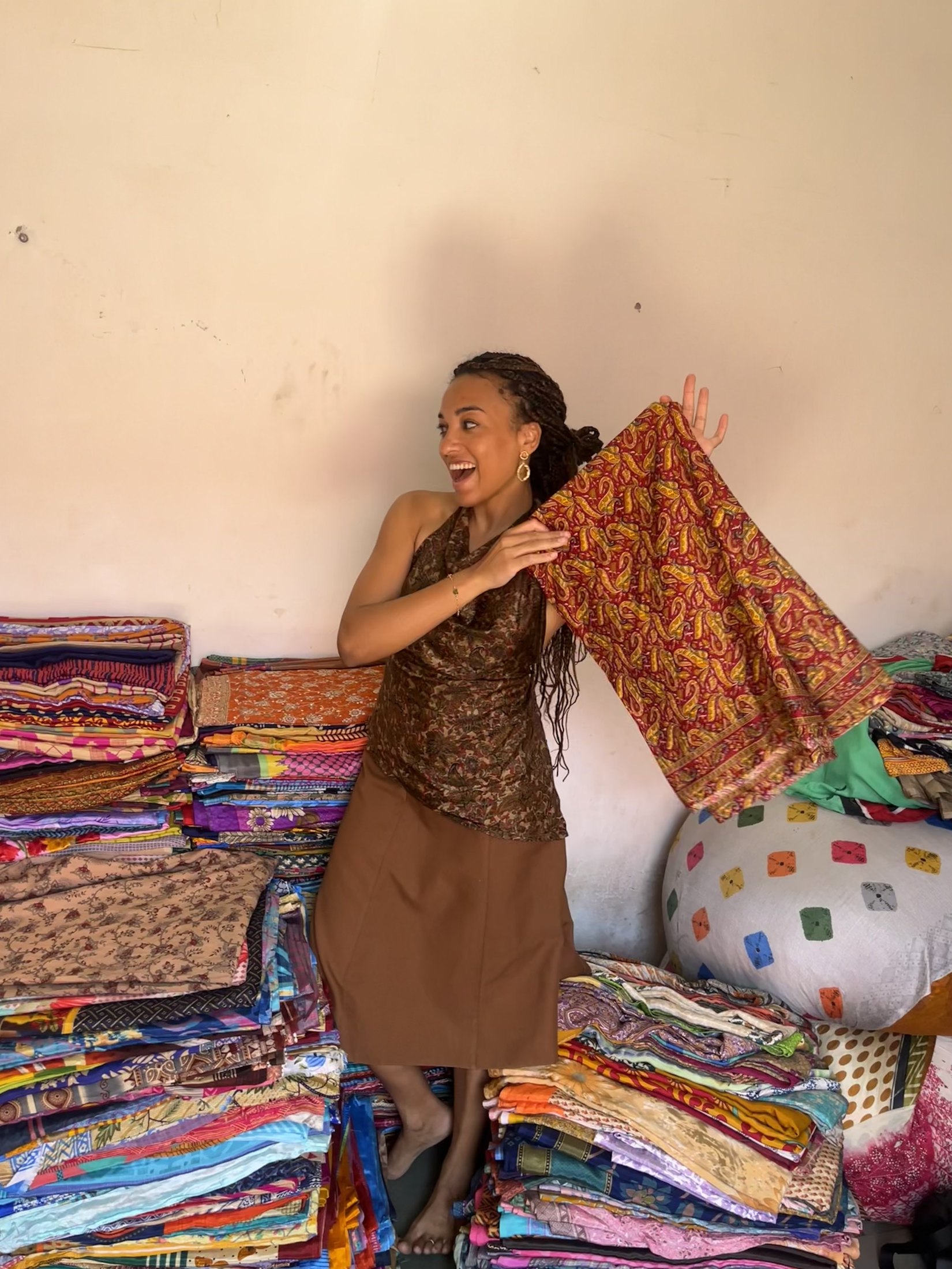 Selection d'un sari ancien