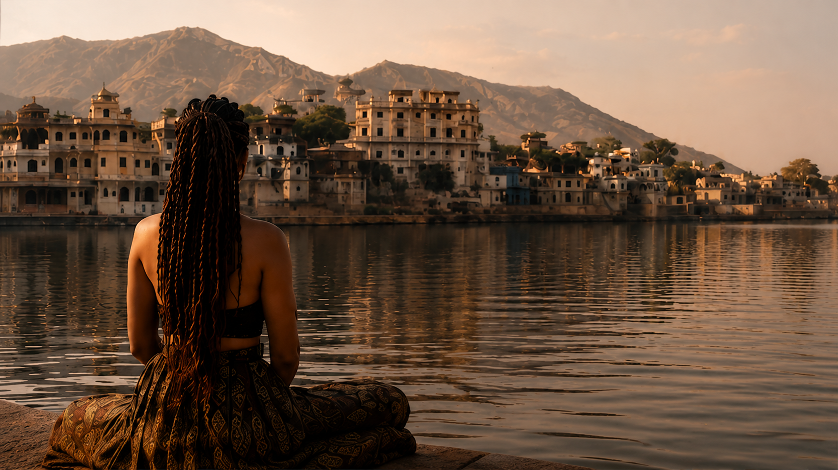 Voyage en Inde au bord d'un lac