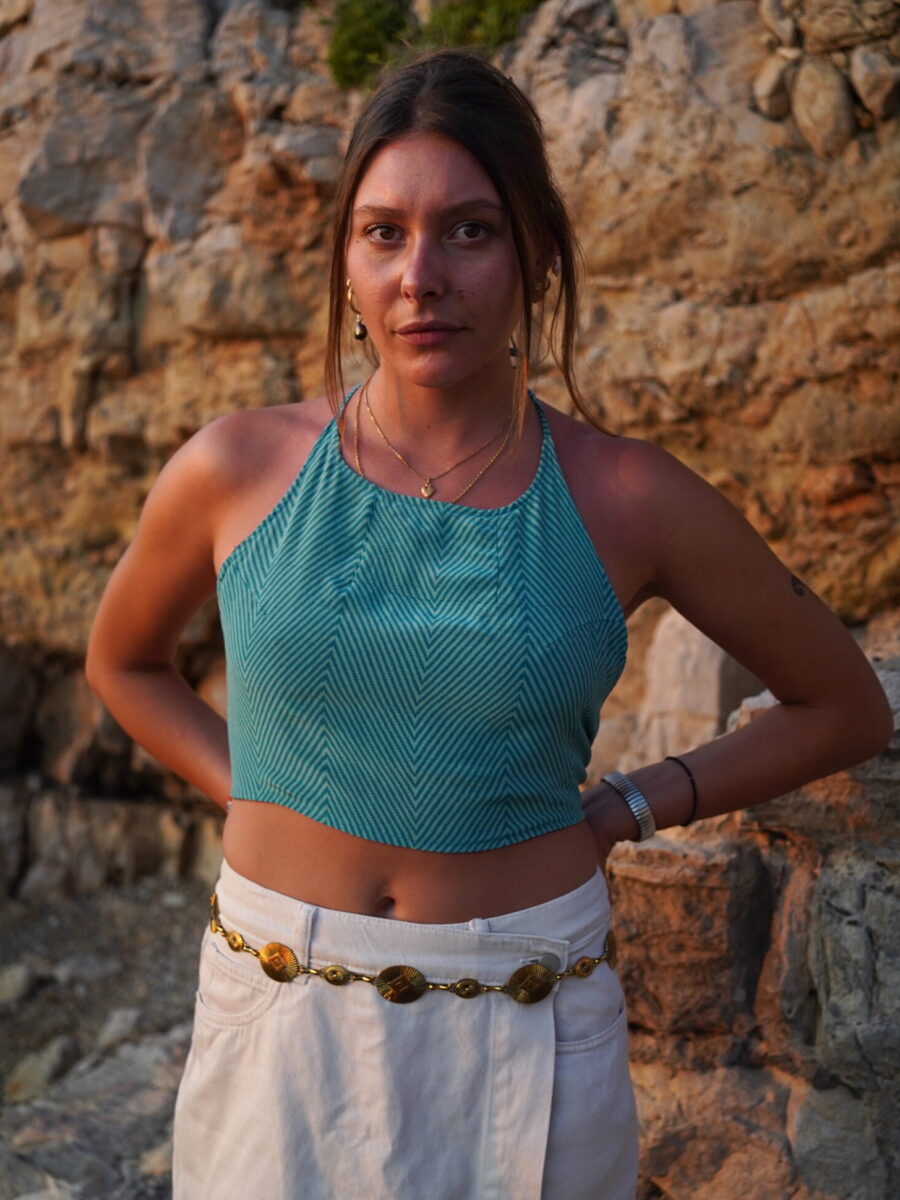 Crop top réversible - Pièce 01